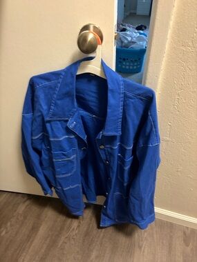 Angel Biba Royal Blue Utility Jacket